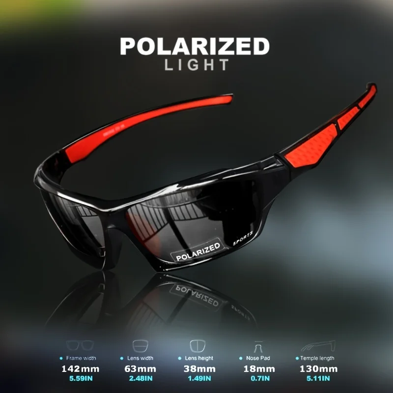 1/3PCS Sports Polarized Sunglasses for Men Lightweight Night Vision Male Shades Cycling Driving Fishing Fashion Mirror Sunglass