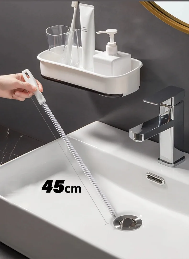 1-10 PCS Household Drain Cleaning Tool For Hair And In The Kitchen Bathroom Washbasin Anti Clogging Cleaning Rod Pipe Unclogger