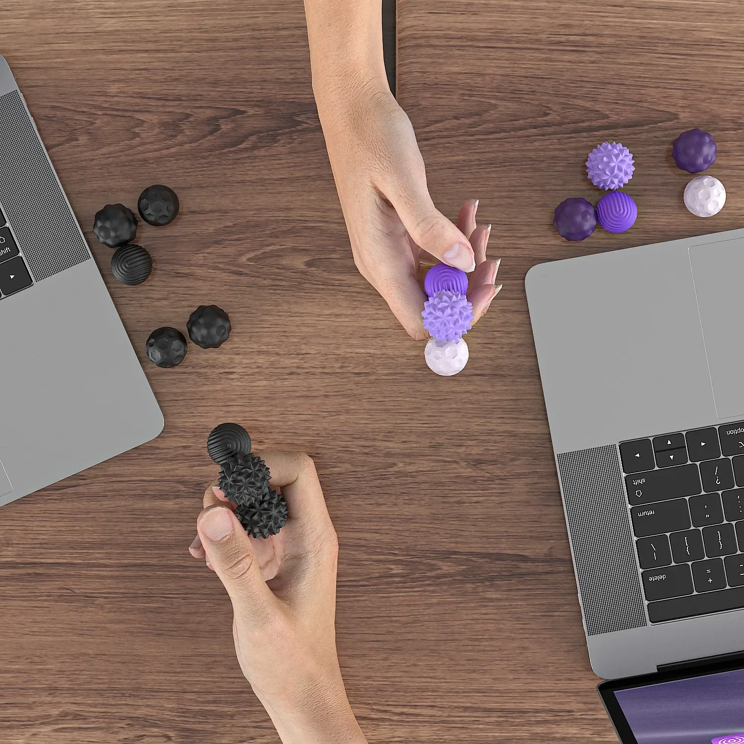 Silicone Magnetic Sensory Balls Fidget Toy Worry Balls Autism Calming Fidgeting Toy Anxiety Relief Stress Sensory Toy