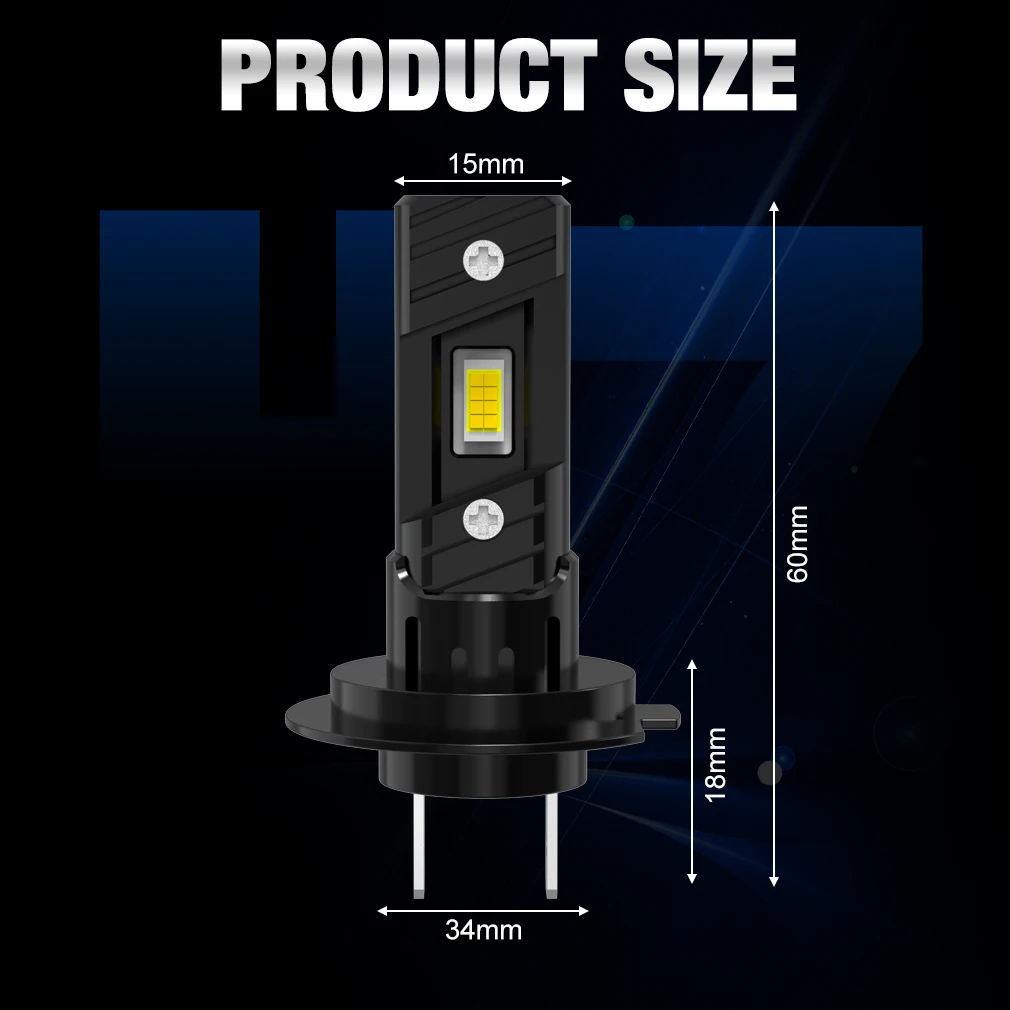 XSTORM 2PCS H7 LED Headlight Bulb 100W 20000LM CPS LED Canbus Auto Lamps 6500K LED Lights Bulb For Car 12V Truck Headlight