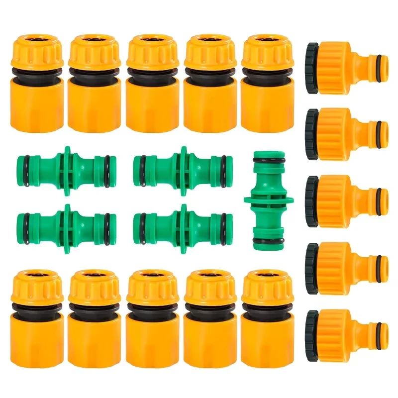 Garden Watering Hose ABS Quick Connector 1/2” End Double Male Hose Coupling Joint Adapter Extender Set For Hose Pipe Tube