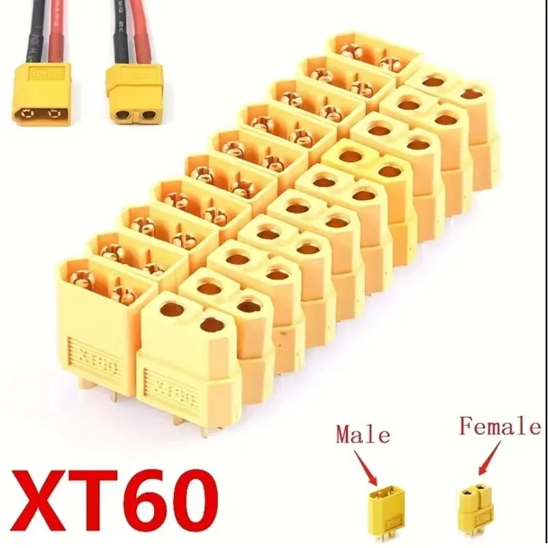 5 Pairs XT60 Connector XT60 Male Female Bullet Connectors Power Plugs for RC Lipo Battery Motor XT60 Drone Connectors