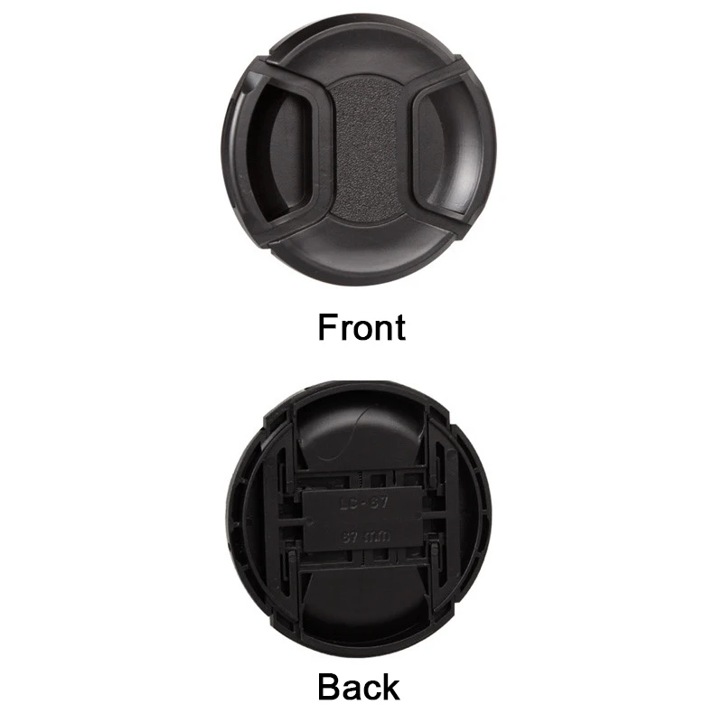 Camera Lens Cap High-quality 40.5mm 49mm 52mm 55mm 58mm 62mm 67mm 72mm 77mm 82mm Snap on Front Lens Cap for Camera