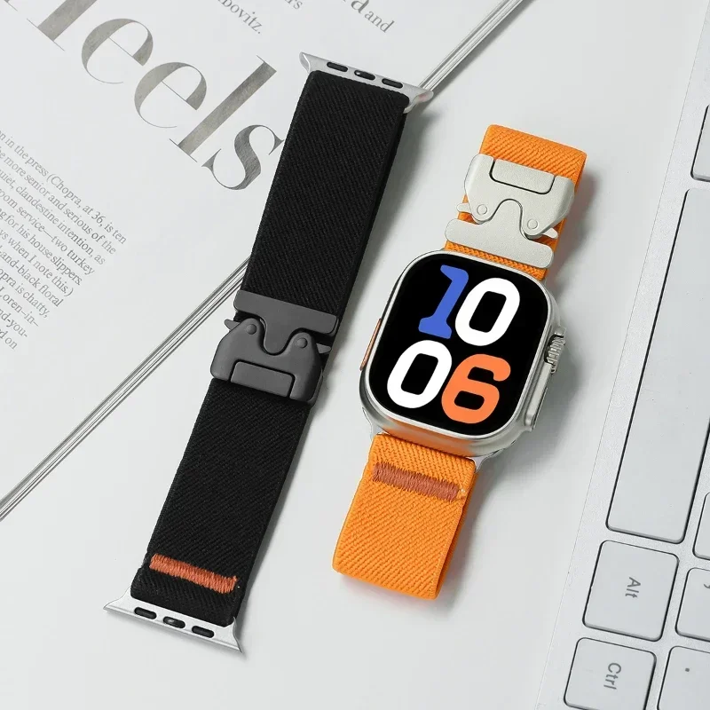 Parachute Straps For Apple Watch Ultra 2 Band 49mm 45mm 46mm 44mm 42mm 40mm 41mm Correa Bracelet IWatch Series 10 9 8 7 6 3 SE