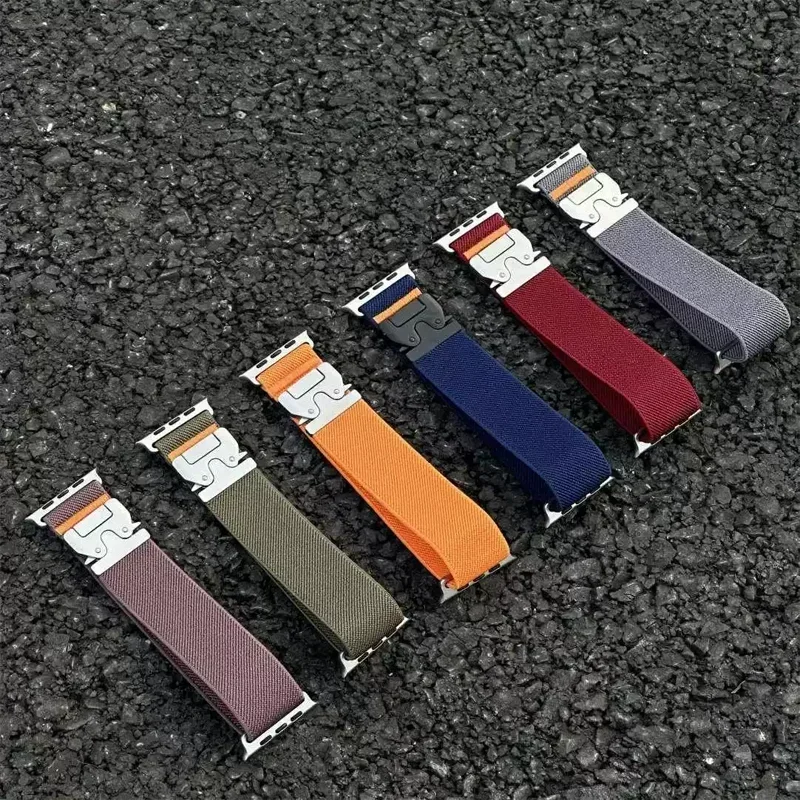Parachute Straps For Apple Watch Ultra 2 Band 49mm 45mm 46mm 44mm 42mm 40mm 41mm Correa Bracelet IWatch Series 10 9 8 7 6 3 SE