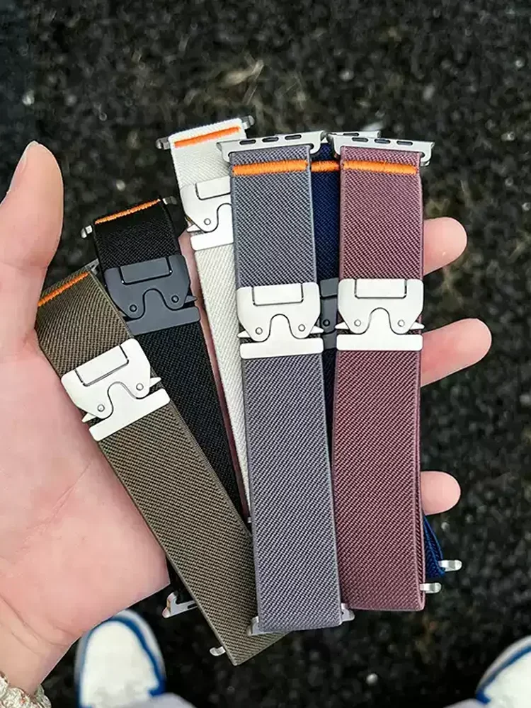 Parachute Straps For Apple Watch Ultra 2 Band 49mm 45mm 46mm 44mm 42mm 40mm 41mm Correa Bracelet IWatch Series 10 9 8 7 6 3 SE