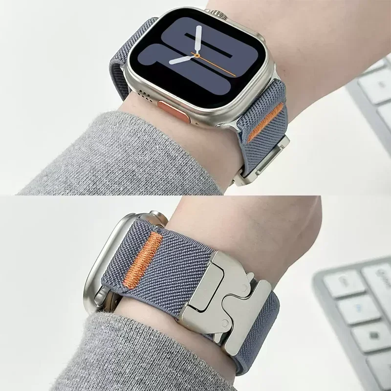Parachute Straps For Apple Watch Ultra 2 Band 49mm 45mm 46mm 44mm 42mm 40mm 41mm Correa Bracelet IWatch Series 10 9 8 7 6 3 SE