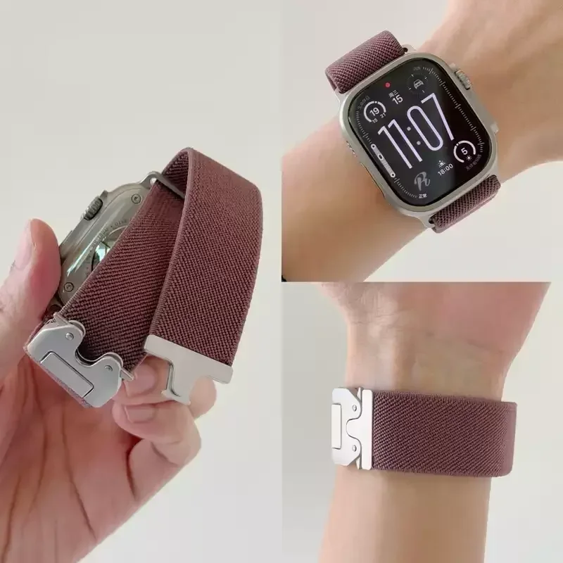 Parachute Straps For Apple Watch Ultra 2 Band 49mm 45mm 46mm 44mm 42mm 40mm 41mm Correa Bracelet IWatch Series 10 9 8 7 6 3 SE