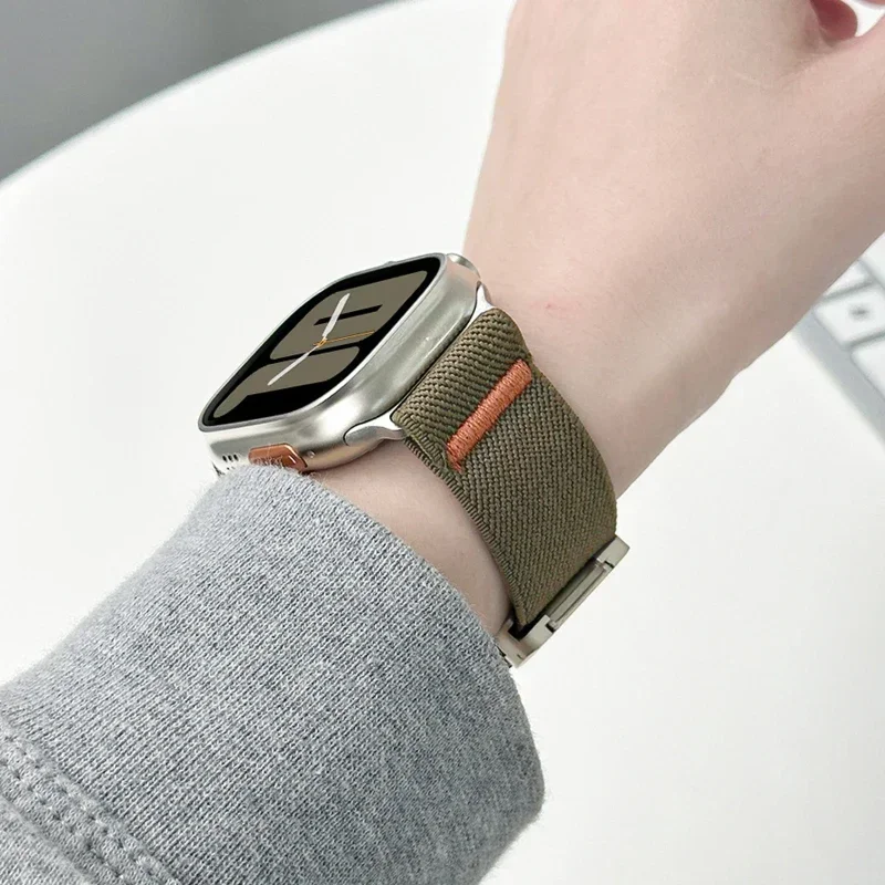 Parachute Straps For Apple Watch Ultra 2 Band 49mm 45mm 46mm 44mm 42mm 40mm 41mm Correa Bracelet IWatch Series 10 9 8 7 6 3 SE
