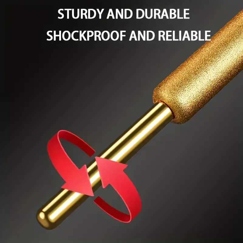 12PCS Diamond Chainsaw Sharpener Set, Titanium Coated Corundum Sharpener Head, Rotary Tool Burr Stone File for Chainsaw, Jade, G