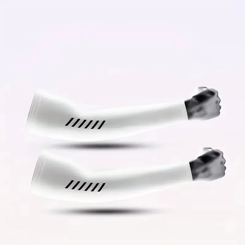 Sunscreen Ice Sleeves for Men, Ice Silk Gloves for Summer, Thin Design, UV Protection, Driving and Cycling, Outdoor Arm Covers