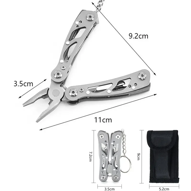 Multi-tool Pliers Outdoor Combination Knife Pliers Stainless Steel Folding Portable Multi-purpose Camping Survival Pliers Tools