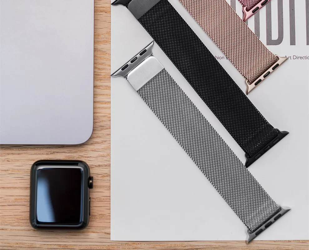 Milanese Loop Strap For Apple Watch Band 46mm 44mm 45mm 40mm 42mm 41mm Correa Bracelet iWatch Series 11 10 9 8 SE 7 6 Ultra 3 2