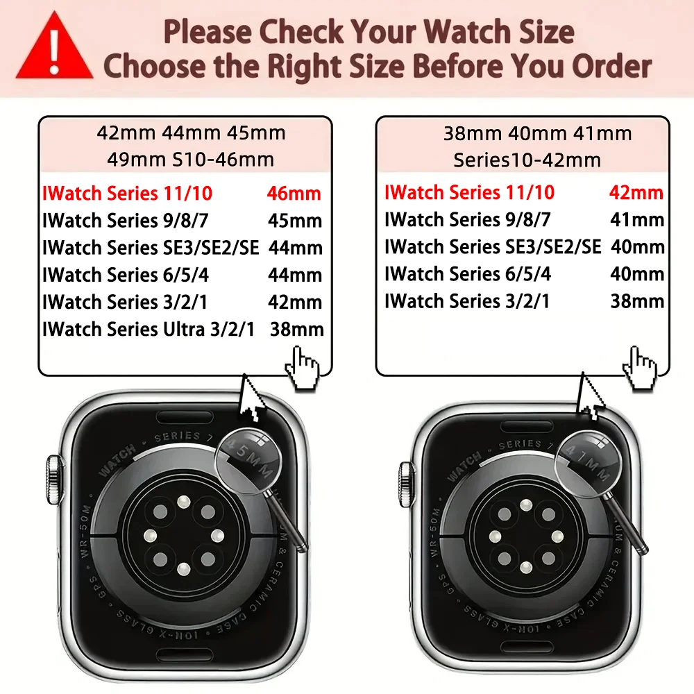 Milanese Loop Strap For Apple Watch Band 46mm 44mm 45mm 40mm 42mm 41mm Correa Bracelet iWatch Series 11 10 9 8 SE 7 6 Ultra 3 2