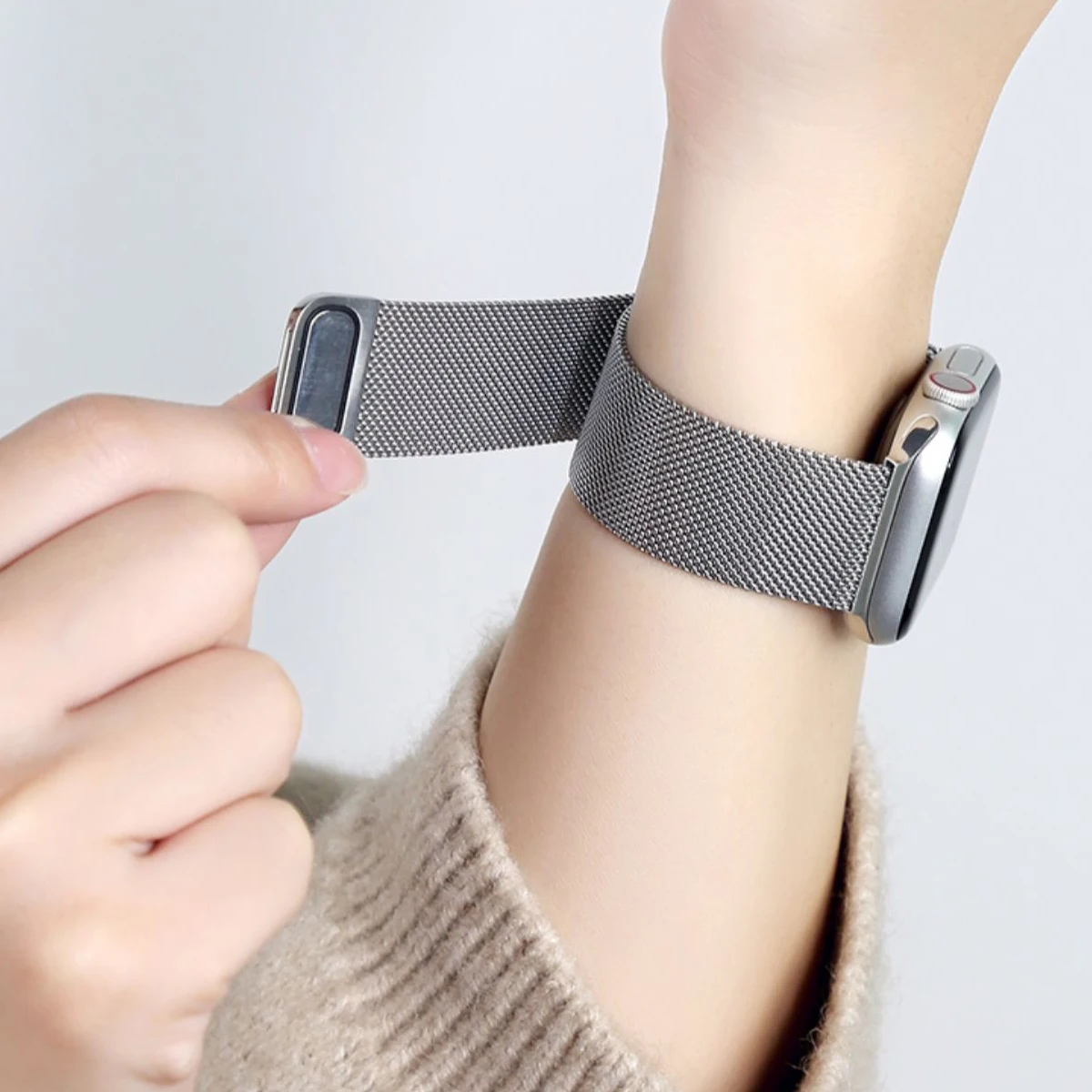 Milanese Loop Strap For Apple Watch Band 46mm 44mm 45mm 40mm 42mm 41mm Correa Bracelet iWatch Series 11 10 9 8 SE 7 6 Ultra 3 2