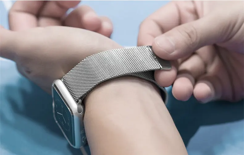 Milanese Loop Strap For Apple Watch Band 46mm 44mm 45mm 40mm 42mm 41mm Correa Bracelet iWatch Series 11 10 9 8 SE 7 6 Ultra 3 2
