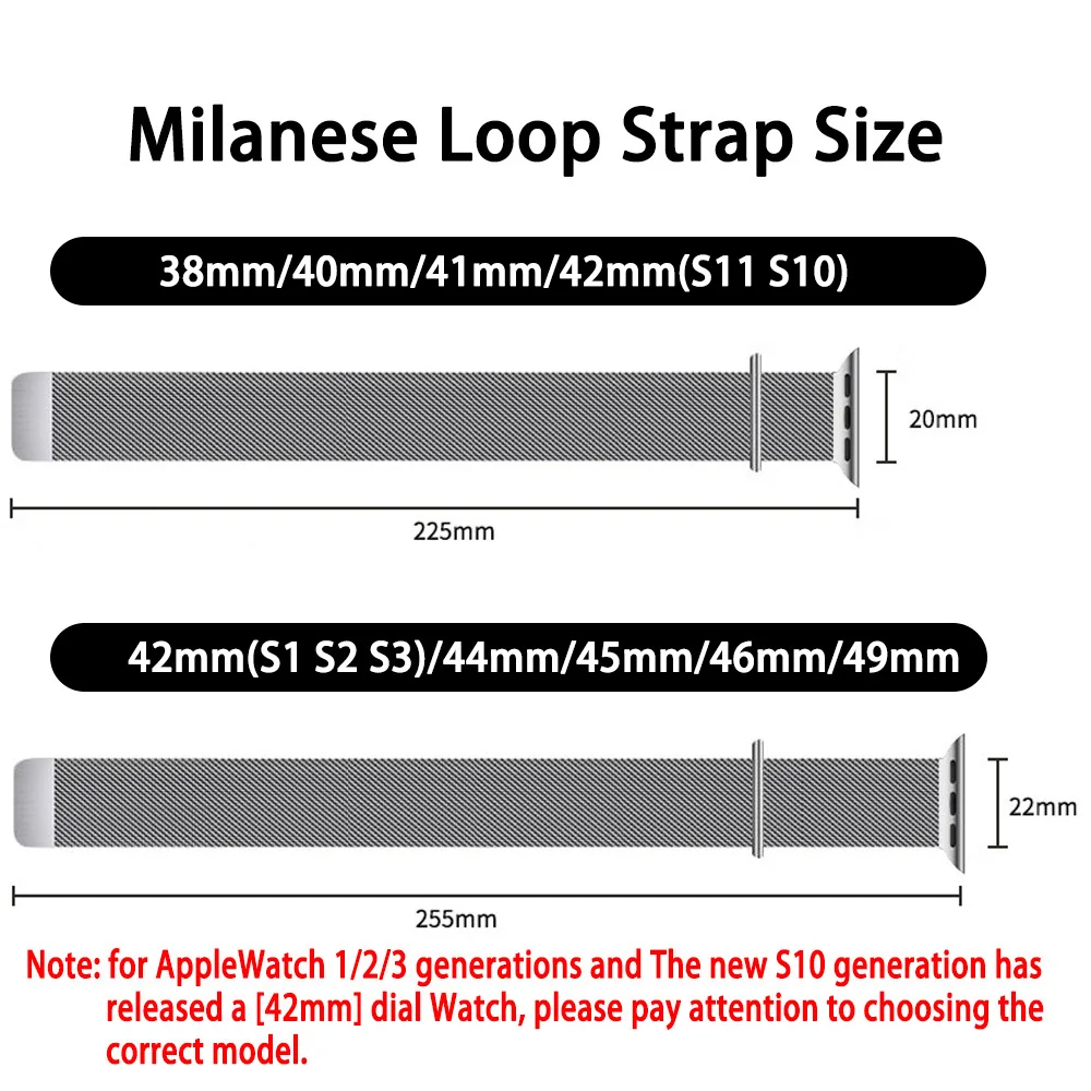 Milanese Loop Strap For Apple Watch Band 46mm 44mm 45mm 40mm 42mm 41mm Correa Bracelet iWatch Series 11 10 9 8 SE 7 6 Ultra 3 2
