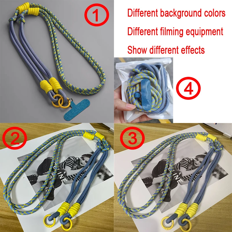 3 in 1 120cm Crossbody Mobile Phone Hanging Rope Neck Lanyard Wrist Strap Removable Phone Lanyard Water Cup Hanging Rope