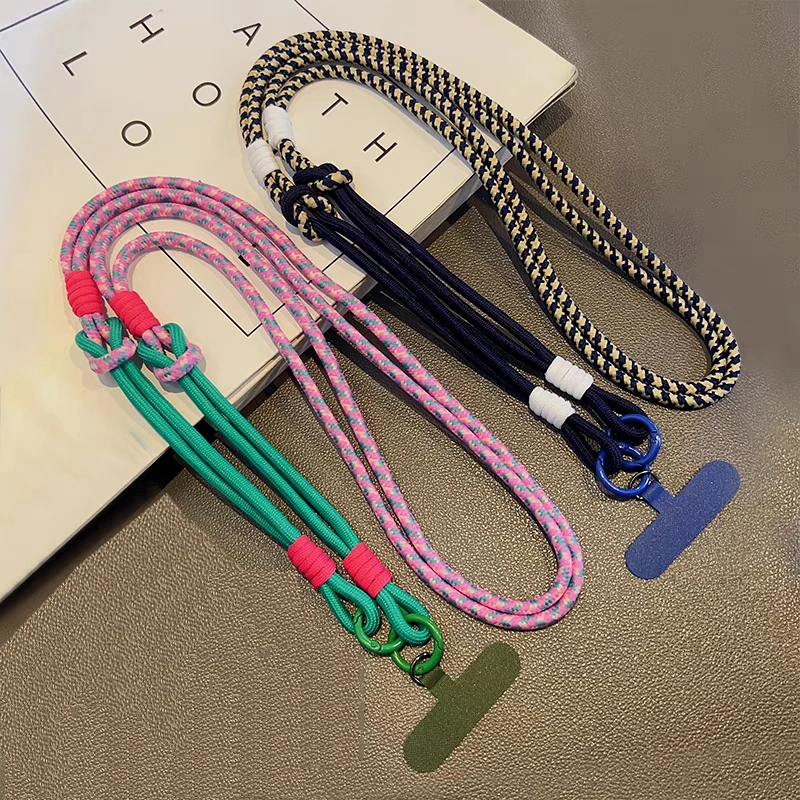3 in 1 120cm Crossbody Mobile Phone Hanging Rope Neck Lanyard Wrist Strap Removable Phone Lanyard Water Cup Hanging Rope