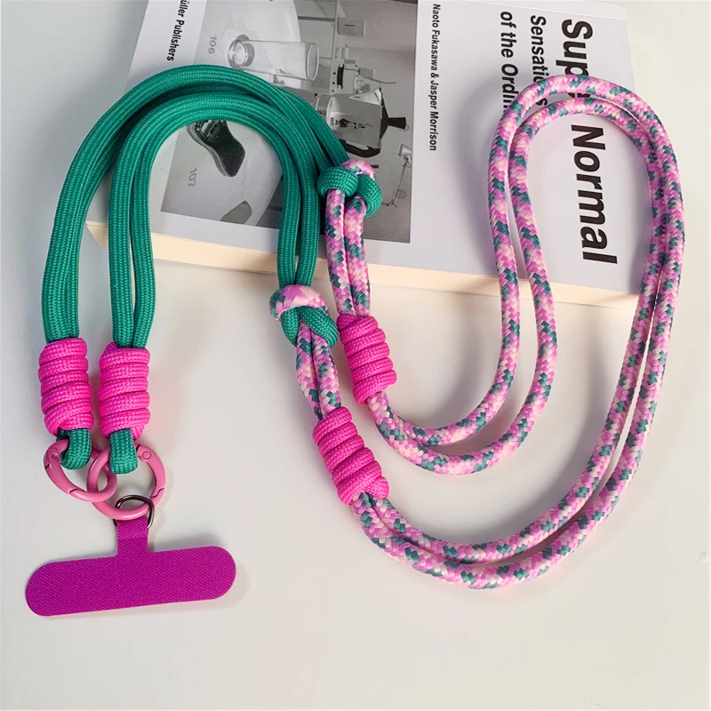 3 in 1 120cm Crossbody Mobile Phone Hanging Rope Neck Lanyard Wrist Strap Removable Phone Lanyard Water Cup Hanging Rope