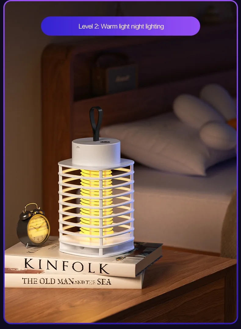 Mute Mosquito Killing Lamp Anti-Mosquito Lamp Portable Electronic Mosquito Killer Mosquito Terminator Mosquito Repellent Lamp