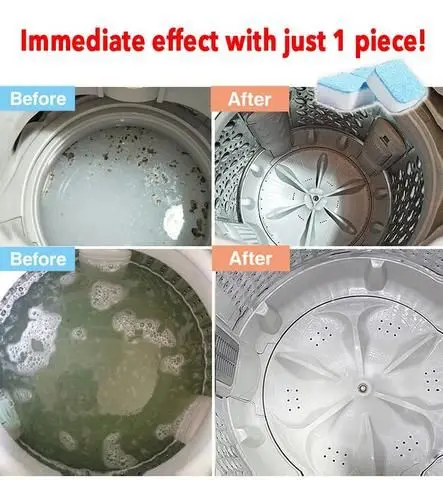 20/40/60PCS Washing Machine Cleaner Tablets Drum Washer Deep Clean Dirt Dissipates Odors Fast Dissolving Long-lasting Fragrance