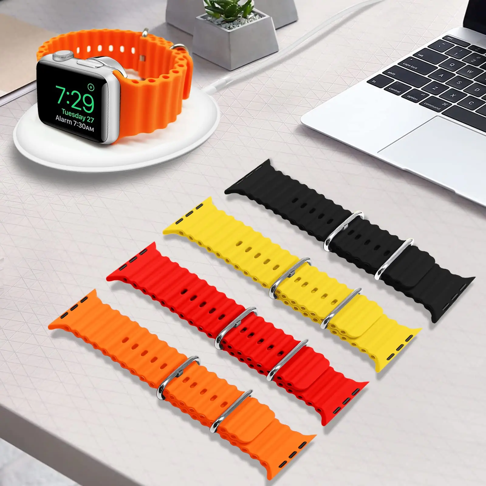Ocean Strap for Apple Watch Ultra 4 3 2 Band 49mm 46mm 44mm 40mm 45mm 41mm 42mm Correa Bracelet iWatch Series 12 11 10 9 SE 8 7