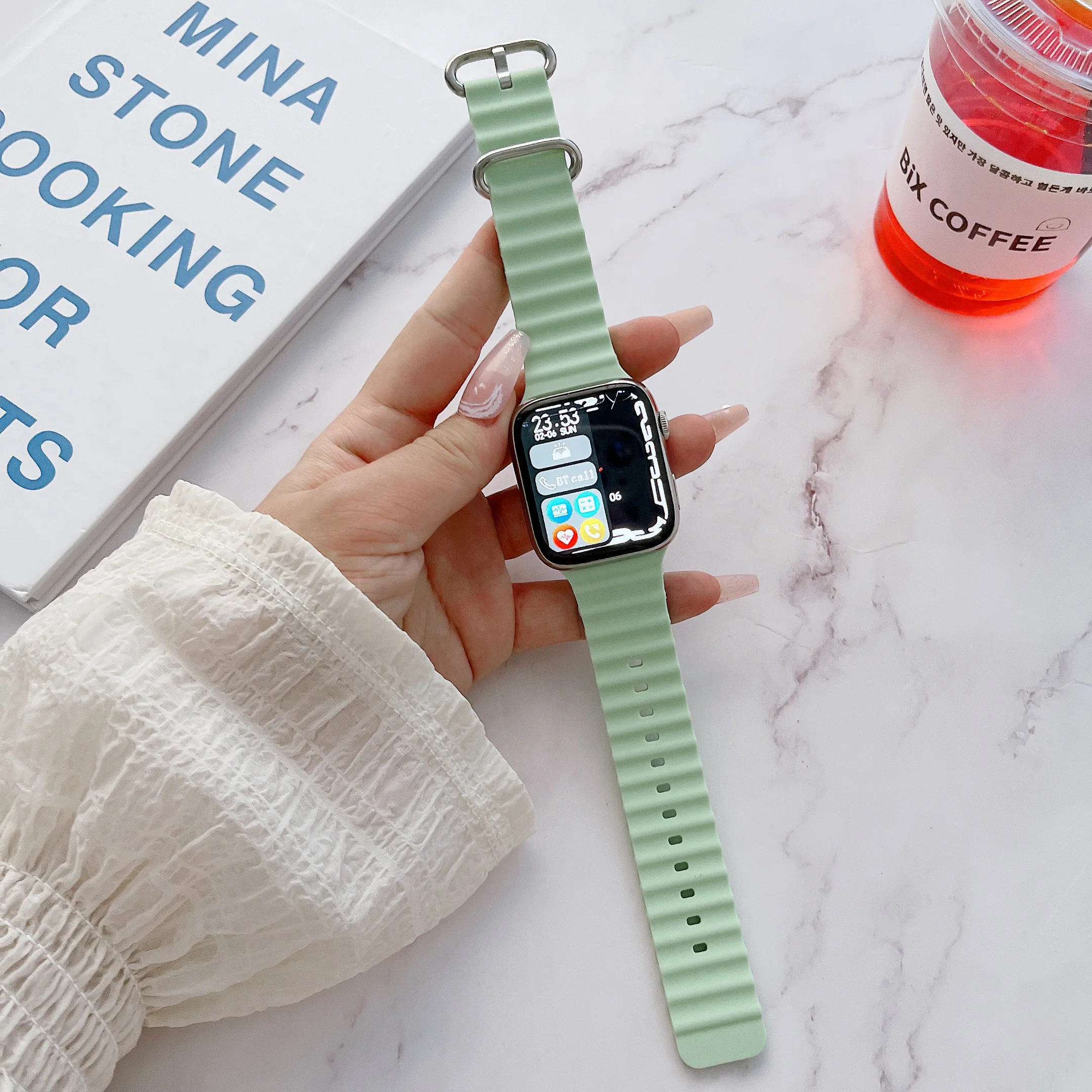 Ocean Strap for Apple Watch Ultra 4 3 2 Band 49mm 46mm 44mm 40mm 45mm 41mm 42mm Correa Bracelet iWatch Series 12 11 10 9 SE 8 7