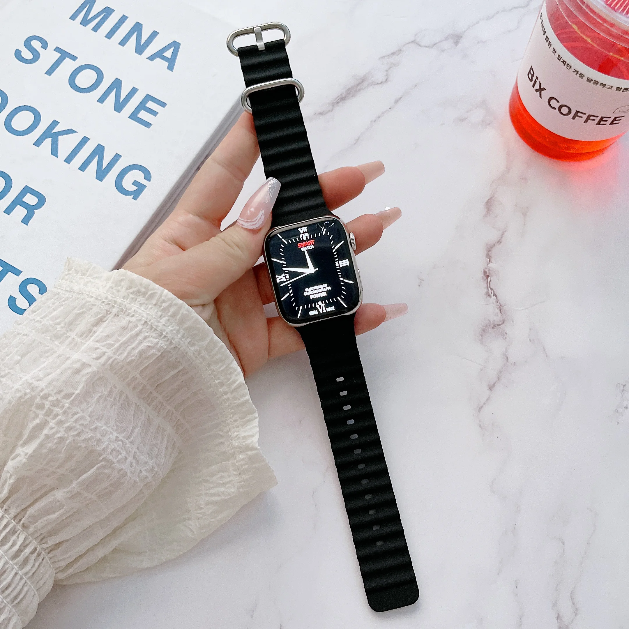 Ocean Strap for Apple Watch Ultra 4 3 2 Band 49mm 46mm 44mm 40mm 45mm 41mm 42mm Correa Bracelet iWatch Series 12 11 10 9 SE 8 7