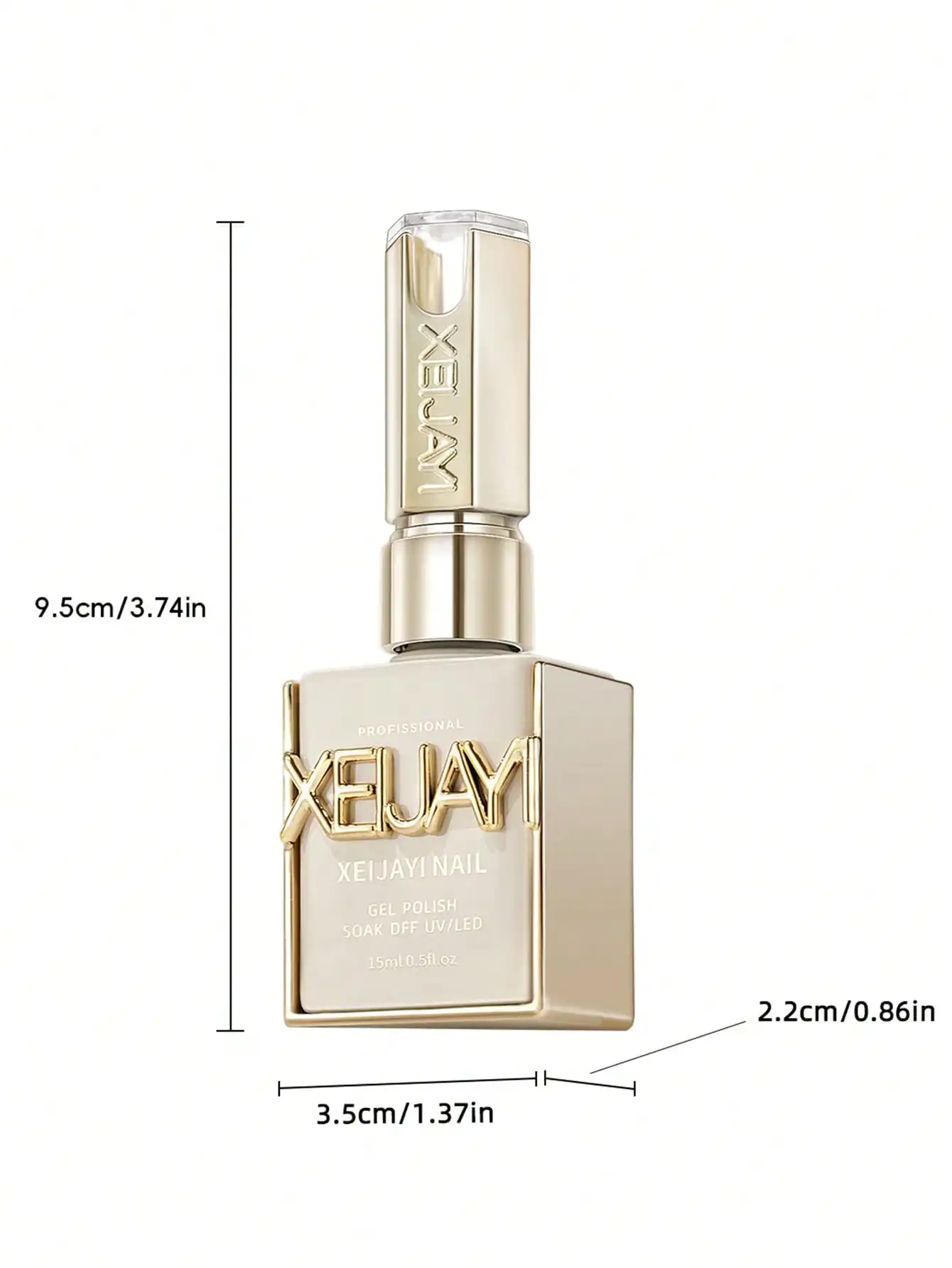 XEIJAYI 1Pc 15ML 13Colors to Choose From Pure Nail Polish Gel Nail Add Semi-Permanent Soak Off UV LED Construction Gel Varnish