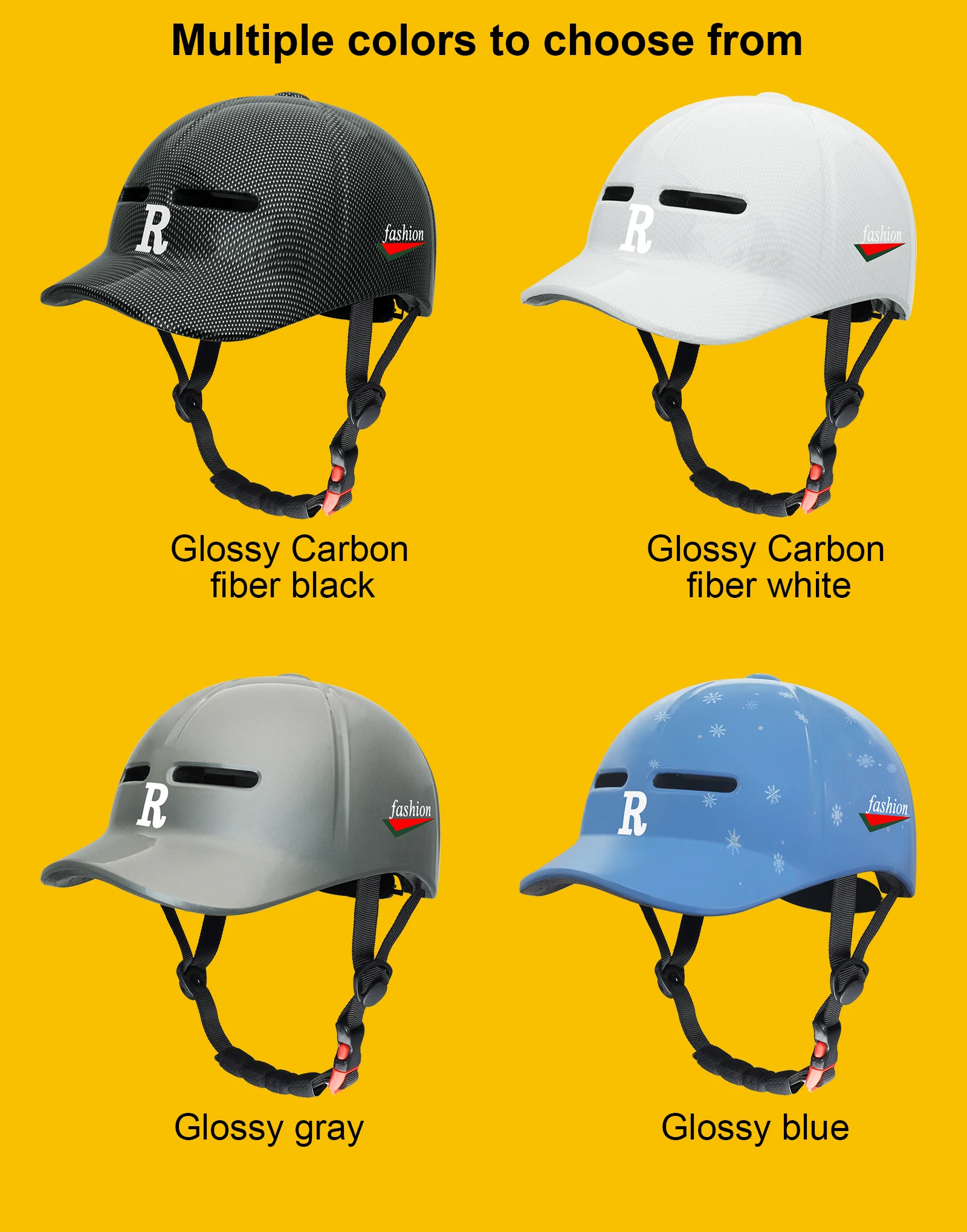 GUDOOK Bike Helmets New Baseball Cap Peaked Cap Bicycle Helmet for Adults Mountain Road Bicycle Helmets Adjustable Size Cycling