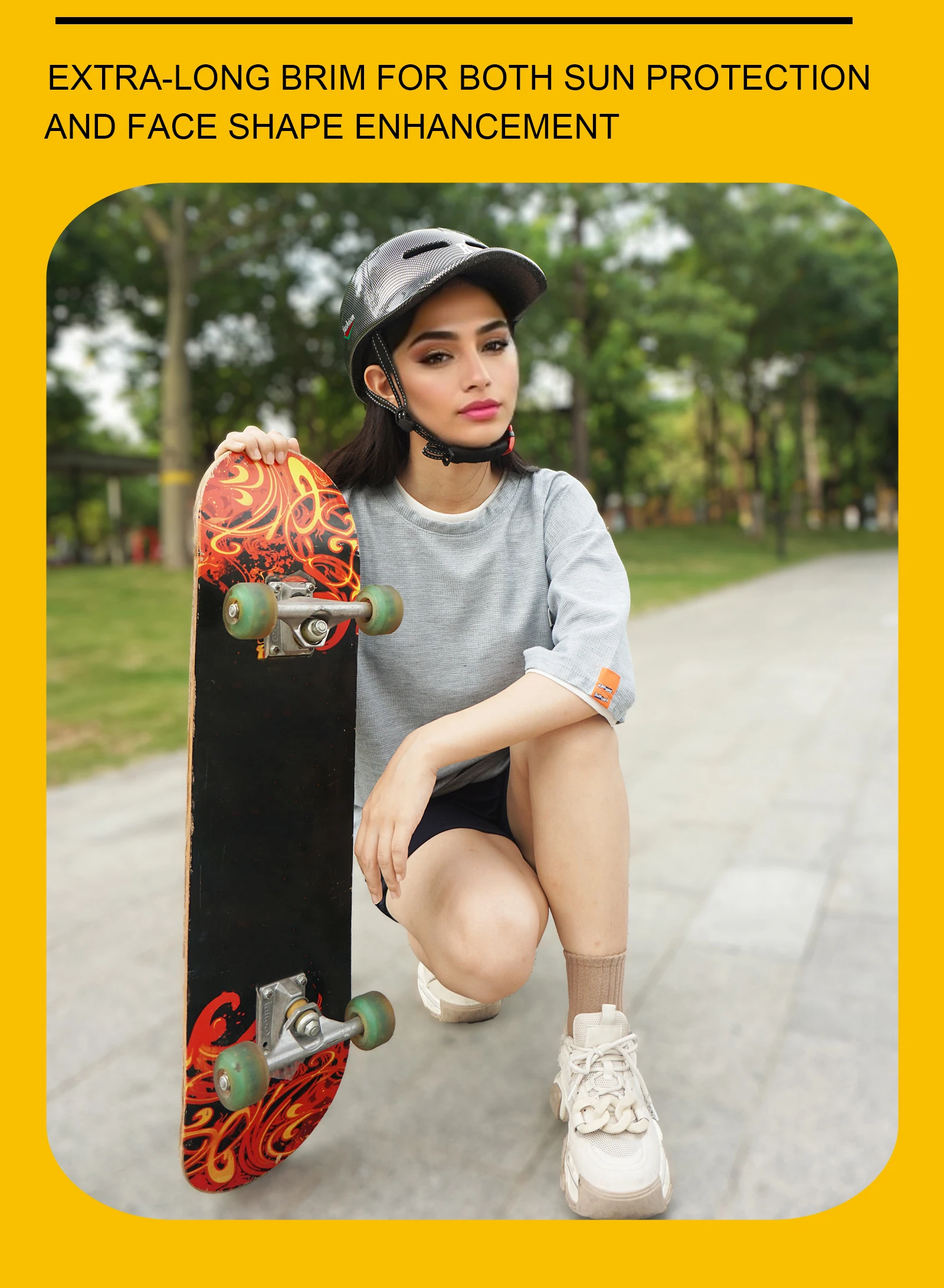 GUDOOK Bike Helmets New Baseball Cap Peaked Cap Bicycle Helmet for Adults Mountain Road Bicycle Helmets Adjustable Size Cycling