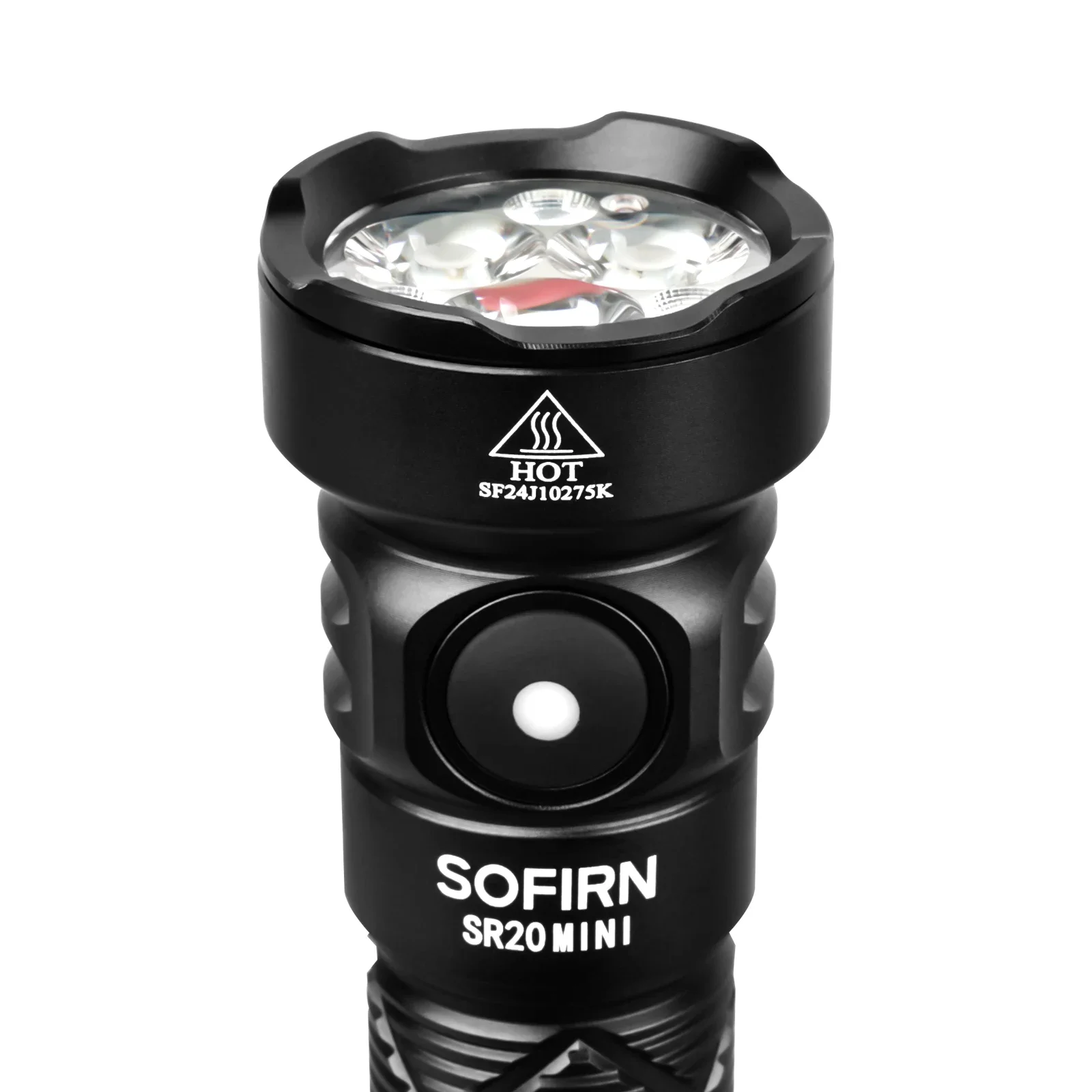 New SOFIRN SR20 MINI 1200lm Flashlight 18350 USB C IP68 Waterproof with Red LED Key Light for Camping Emergency Situations
