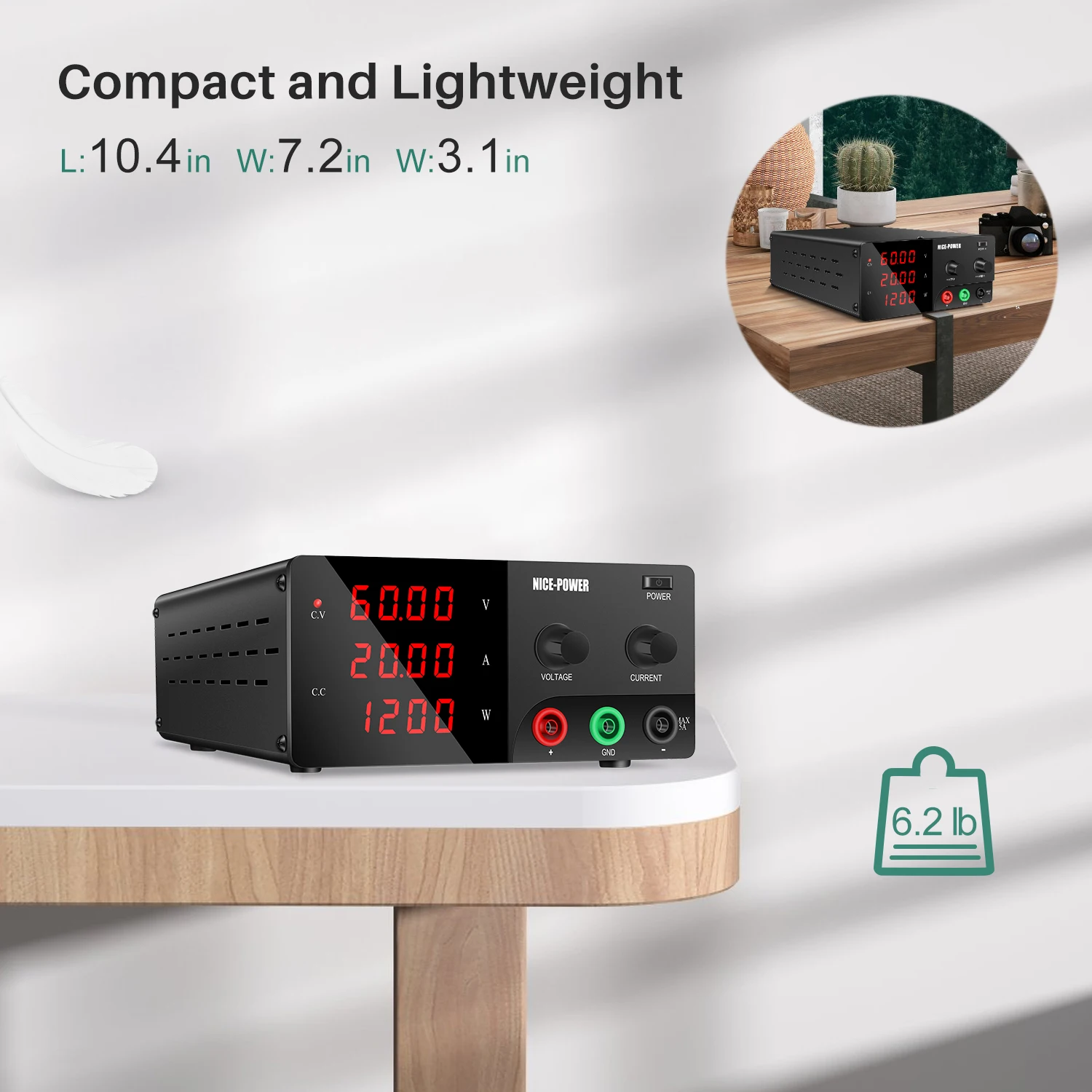 60V 20A Adjustable Laboratory Power Supply 30V 30A Digital Bench Power Source 200V 5A Voltage Regulator 400-1200W Power Source