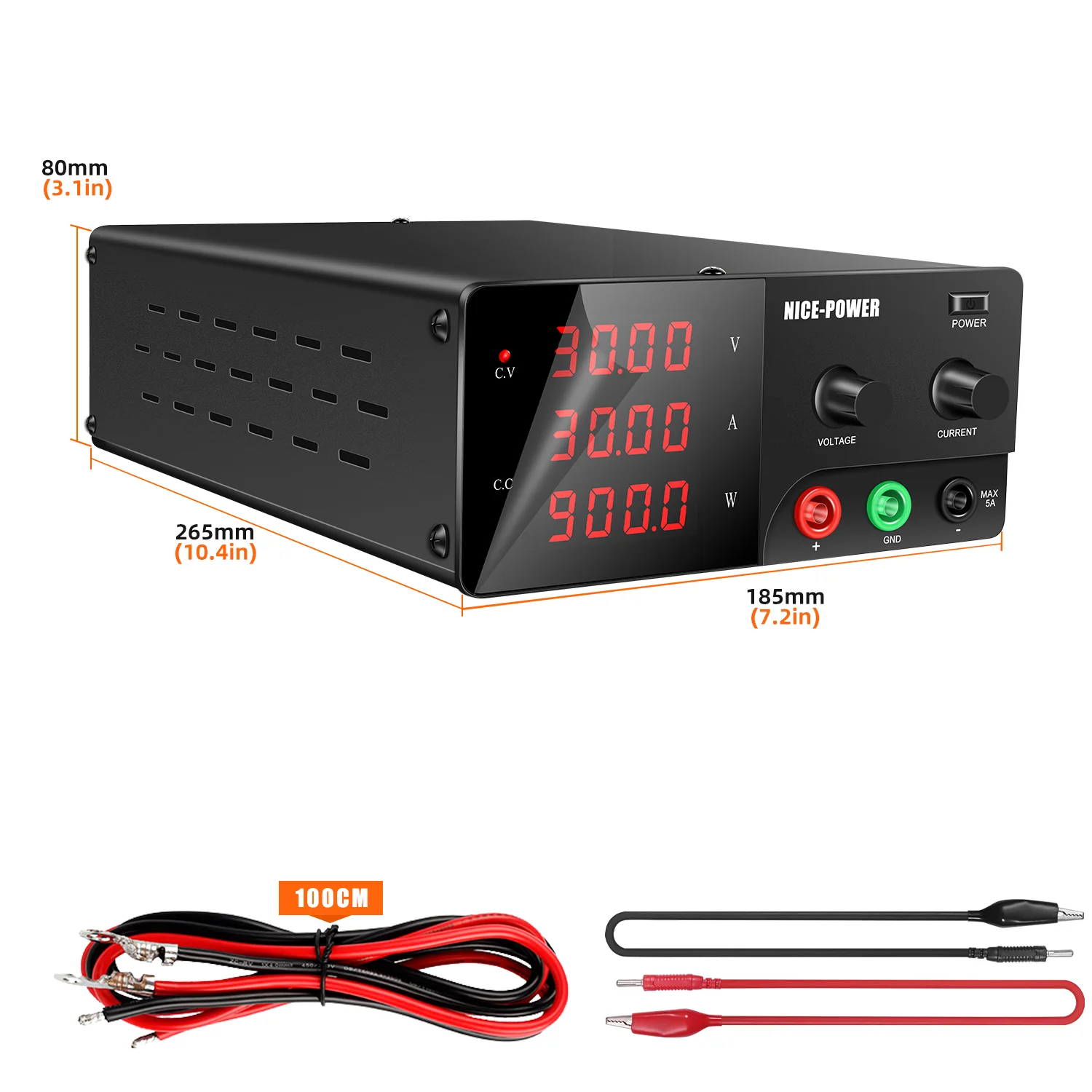 60V 20A Adjustable Laboratory Power Supply 30V 30A Digital Bench Power Source 200V 5A Voltage Regulator 400-1200W Power Source