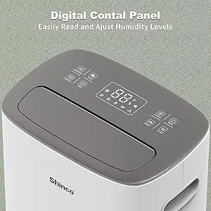 Shinco 86 Pints Dehumidifier for Home and Basements, 5000 Sq.Ft Dehumidifiers with Drain Hose, Auto or Manual Drainage