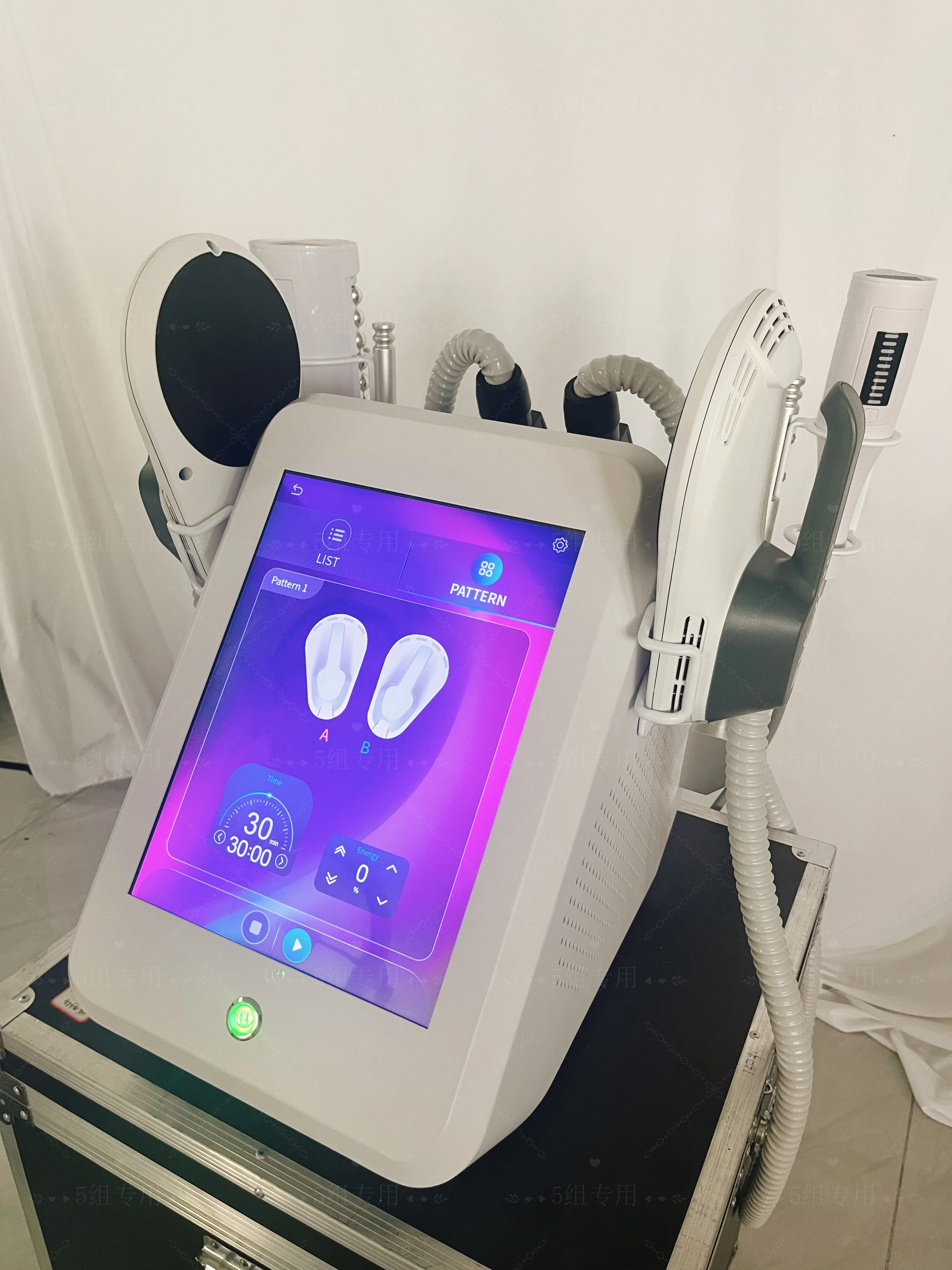2 IN 1 200HZ EMS Roller Slimming Cellulite Reduction Inner Ball Roller 360 Degree Infrared Vacuum Roller Massage Beauty Machine