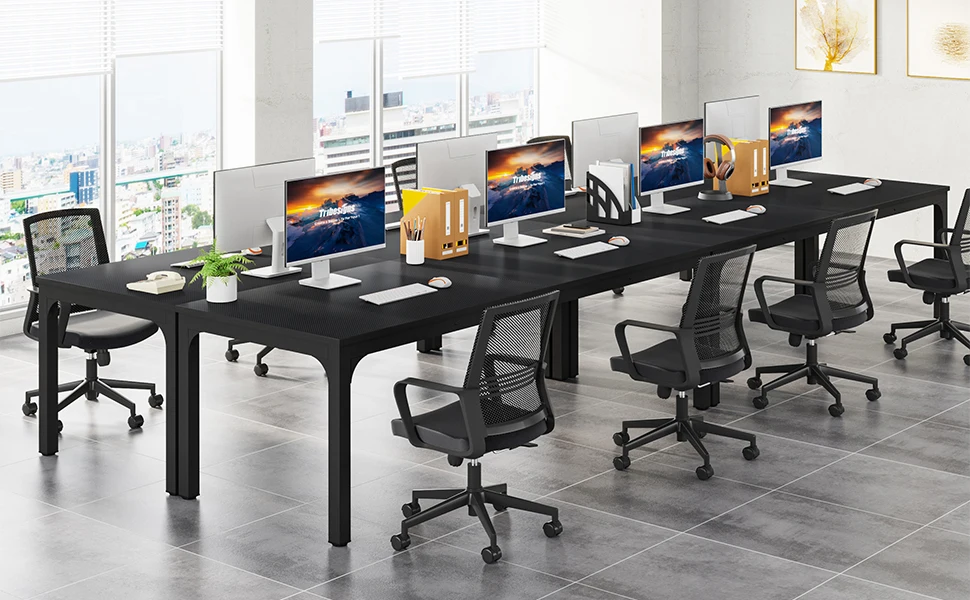 Tribesigns 78.7 Inches Extra Long Computer Desk 2 Person Desk, Double Long Desk, Workstaion for Home Office