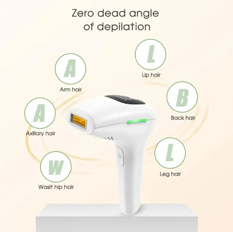Professional Laser Epilator IPL Hair Removal Body Leg Depilatory Devic 5 Levels Epilator Painless Electric Epilator Machine