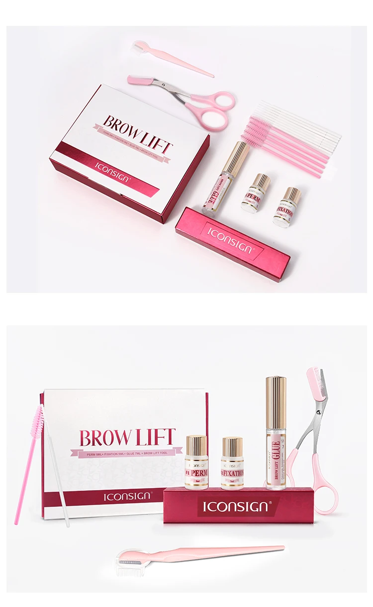 DIY Brow Perm Eyebrow Lamination 45-60 Days ICONSIGN Professional Brow Perming Set Beauty Makeup Tools Home Use