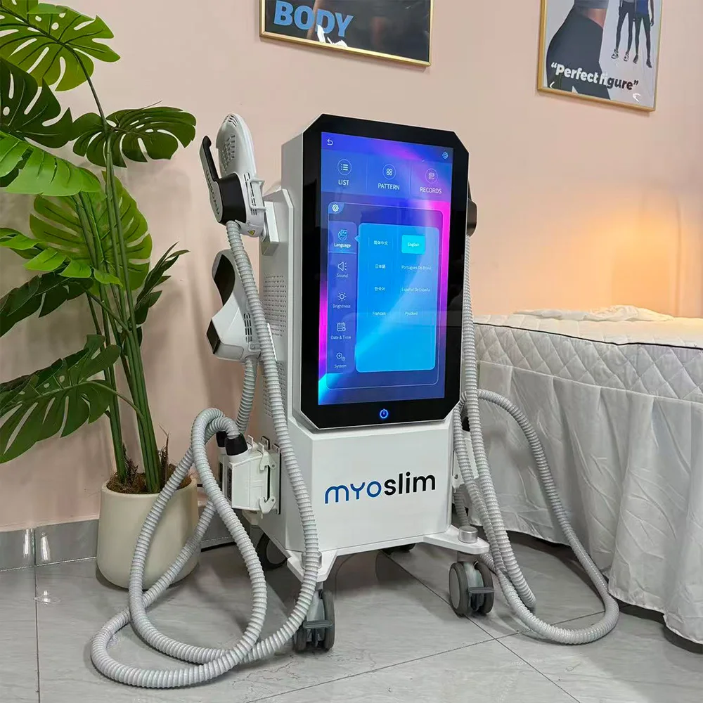 EMS Ultra Body Sculpt Mucsle Stimulator Machine with 4 Handle RF Professional 6500w EMS Neo Body Shape Slimming Device