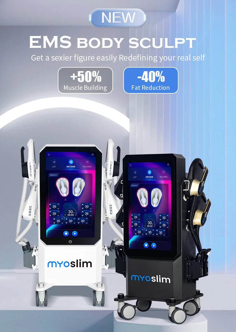 EMS Ultra Body Sculpt Mucsle Stimulator Machine with 4 Handle RF Professional 6500w EMS Neo Body Shape Slimming Device