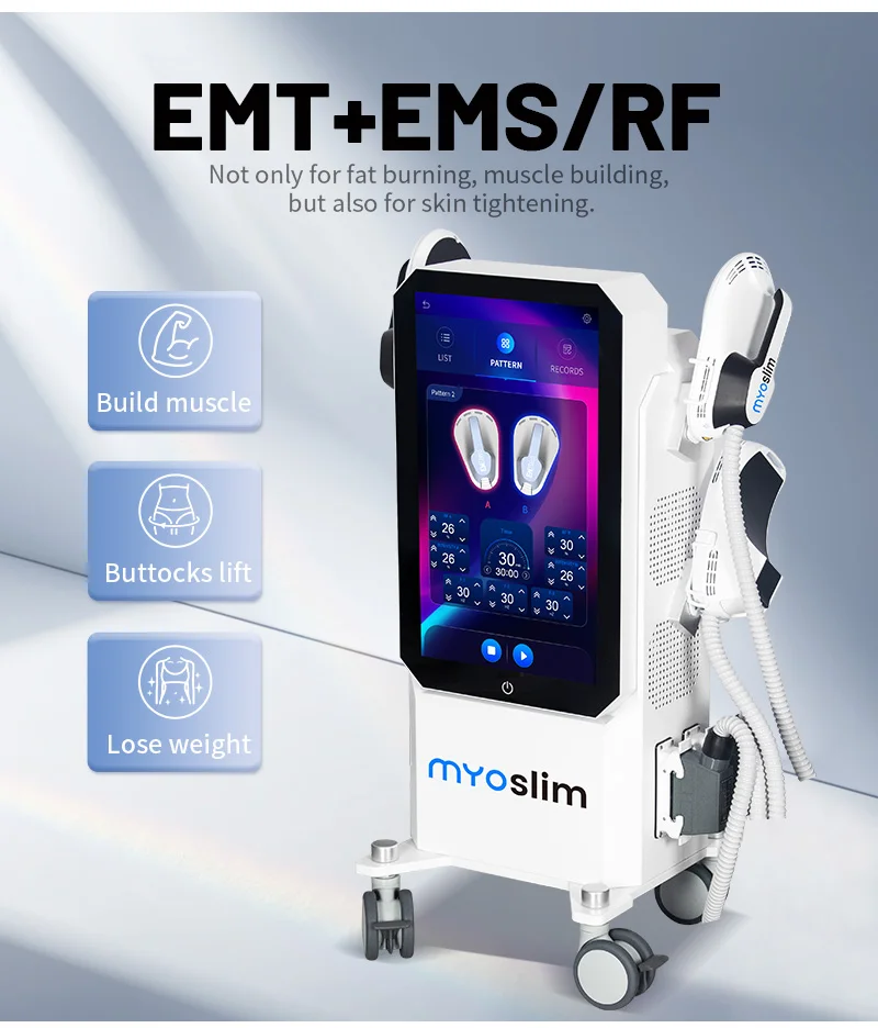 EMS Ultra Body Sculpt Mucsle Stimulator Machine with 4 Handle RF Professional 6500w EMS Neo Body Shape Slimming Device