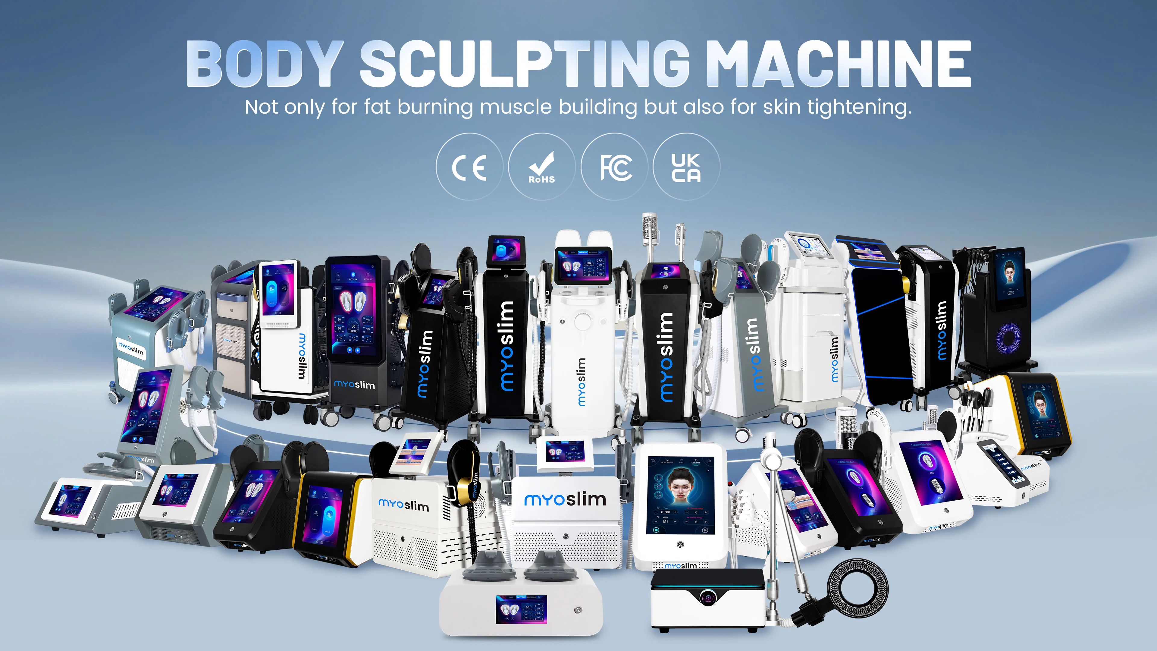 Nova Upgrade 6500W EMS Body Sculpting Machine EMS/myoslim Professional Body Contouring Device with 200HZ