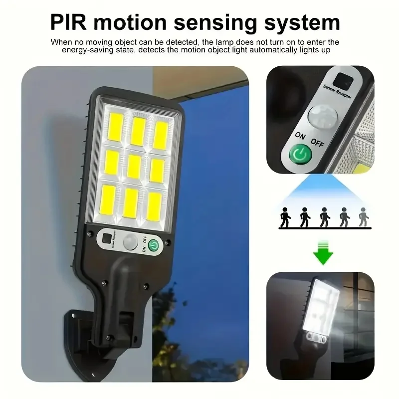 4 pc Solar Outdoor LED Wall Light with Human Body Waterproof Induction for Garden Terrace Garage Courtyard and Street Lighting