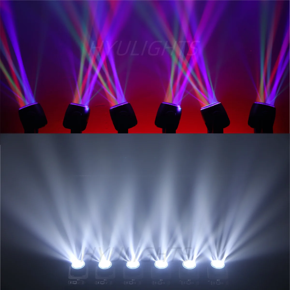 7x40W Bee Eye Beam Wash Halo Effect LED Moving Head 300W RGBW 4in1 DJ Stage Lighting Effects