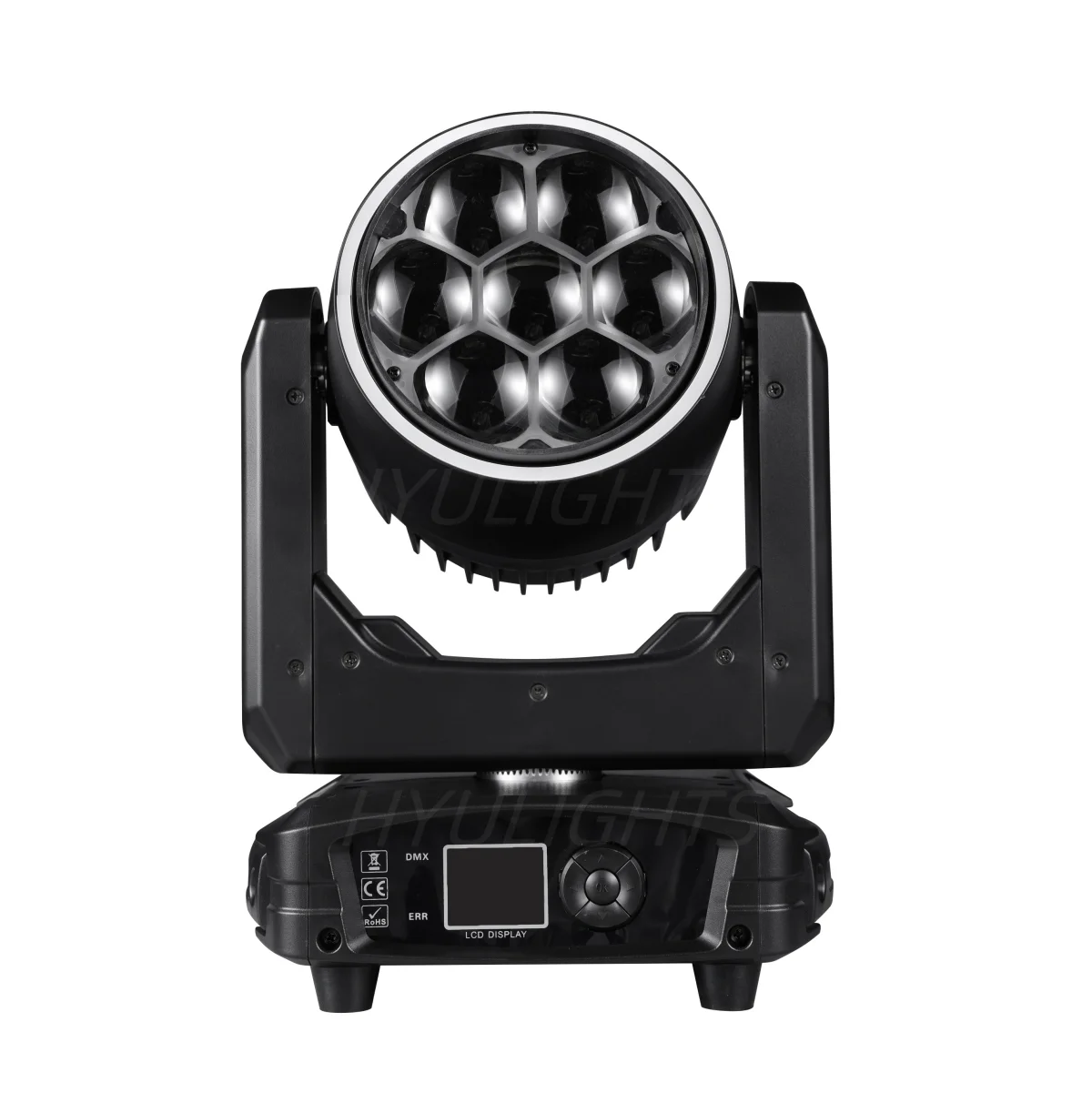 7x40W Bee Eye Beam Wash Halo Effect LED Moving Head 300W RGBW 4in1 DJ Stage Lighting Effects