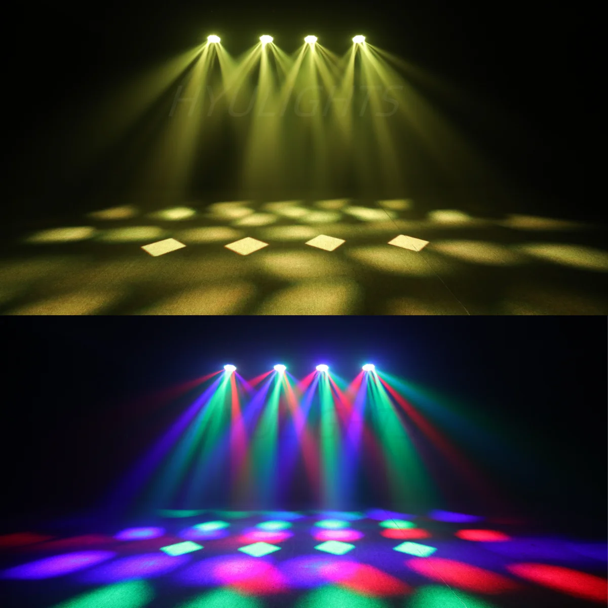 7x40W Bee Eye Beam Wash Halo Effect LED Moving Head 300W RGBW 4in1 DJ Stage Lighting Effects