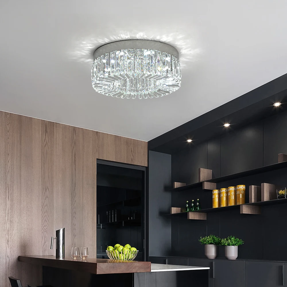 Crystal Ceiling Lamp Living Room Gold Luxury Modern Chandeliers Decoration Led Ceiling Lights Lighting Fixture Diameter 40 50cm