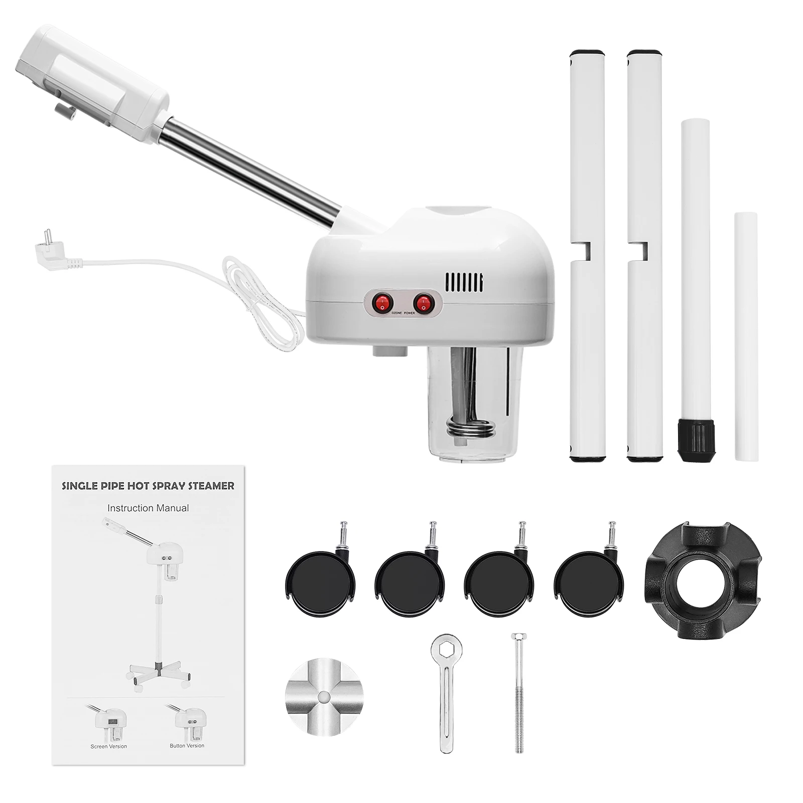 750ML Professional Facial Steamer, 800W Adjustable Skin Care Equipment, Steamer for Salon Beauty and Spa Shop